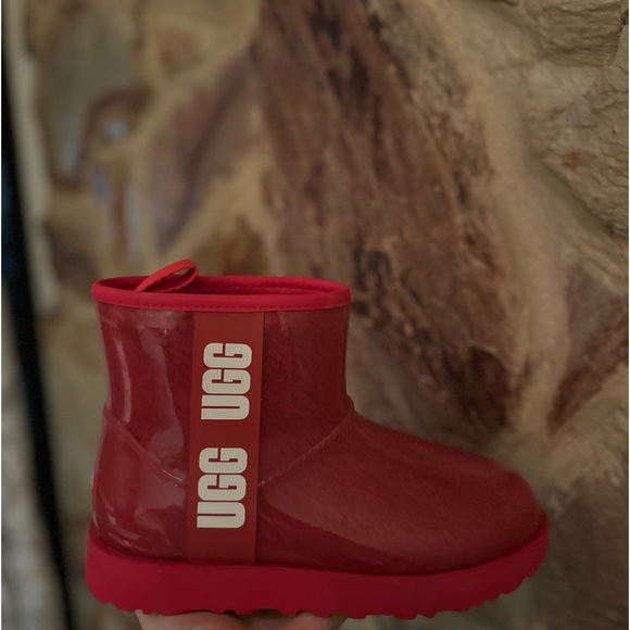 UGG Classic Clear Mini color red size 7 - Picture 5 of 6